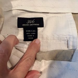 Brooks brothers linen pants 36x34